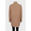 Beige wool coat