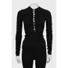 Black long sleeve with drapery