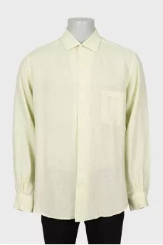 Men's light yellow shirt