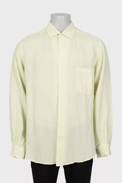 Men's light yellow shirt
