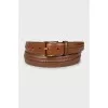 Men's leather belt