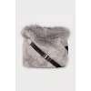 Gray bag with tag