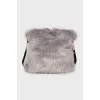 Gray bag with tag