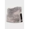 Gray bag with tag