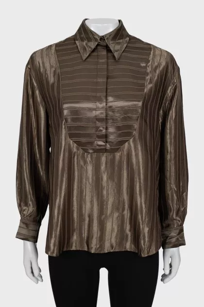 Striped loose fit shirt