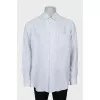 Men's striped linen shirt