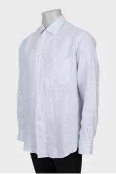 Men's striped linen shirt