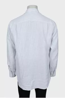 Men's striped linen shirt