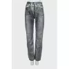 High waist straight jeans