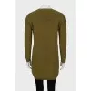 Wool sweater long at the back
