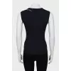 Black T-shirt with rhinestones