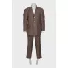 Men's dark brown suit