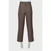 Men's dark brown suit