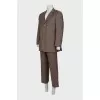 Men's dark brown suit