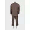 Men's dark brown suit