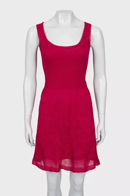Knitted dress with a pattern