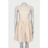 Beige dress with pattern