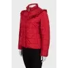 Quilted jacket with frill
