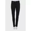 Black jeans with subtle pattern
