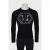 Men's knitted wool sweater