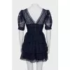 Lace dark blue dress