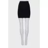 Ribbed fitted skirt