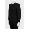 Fitted jacket with hidden buttons