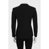 Fitted jacket with hidden buttons