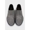 Men's brogues with mesh inserts