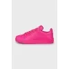 Leather sneakers with brand logo
