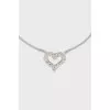 Platinum pendant with diamond heart