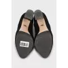 Textile ankle boots with lurex