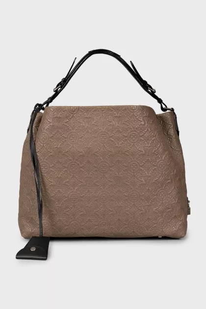 Monogram Leather Antheia Brode Hobo bag