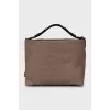 Monogram Leather Antheia Brode Hobo bag