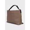 Monogram Leather Antheia Brode Hobo bag