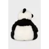 Plush panda backpack