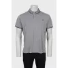 Men's gray polo shirt