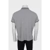 Men's gray polo shirt