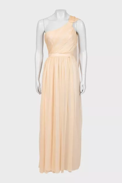 Maxi dress with tulle