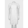 Translucent white dress with decor