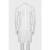 Translucent white dress with decor