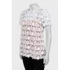Lace white t-shirt