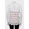 Lace white t-shirt
