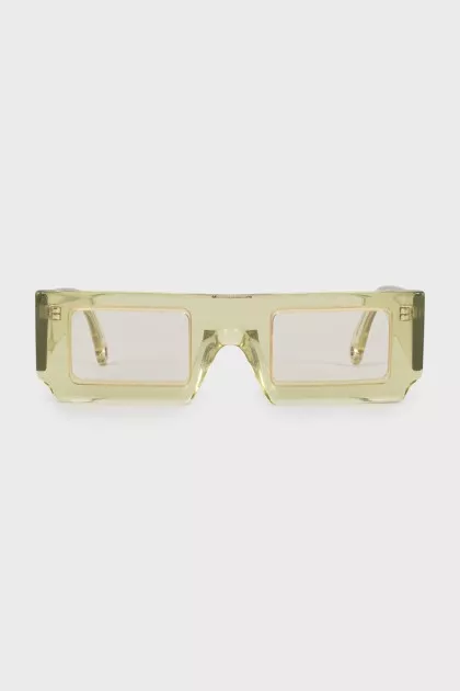 Translucent rectangular glasses
