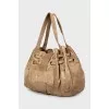 Gold tote bag