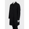 Cropped coat with collar