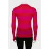 Two-tone striped sweater