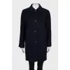 Blue cashmere coat