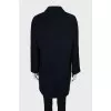 Blue cashmere coat