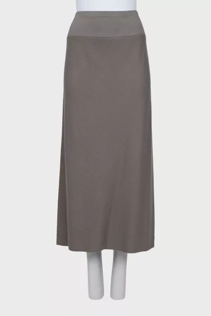 Wool midi skirt with tag